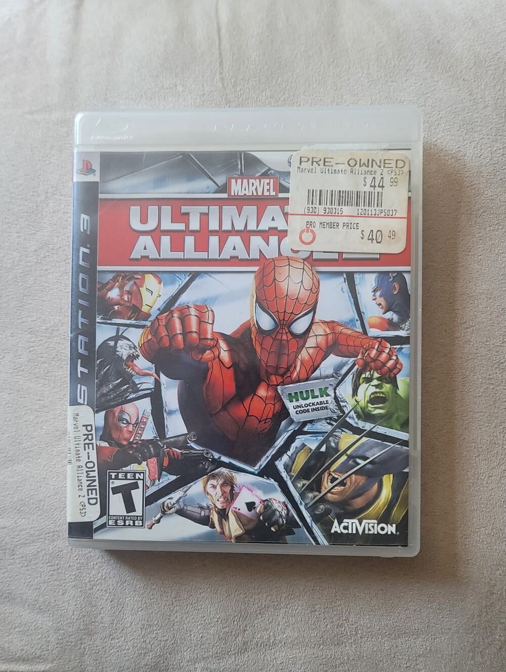 PS3 Marvel Ultimate Alliance 2 Game